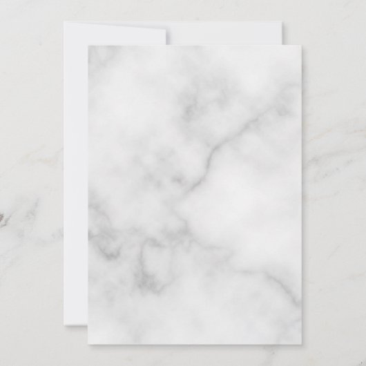 Classy Marmer Elegant Bruiloft Save the Date (Achterkant)