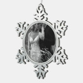 Classy Married & Merry Glass Ornament voor Kerstmi (Rechts)