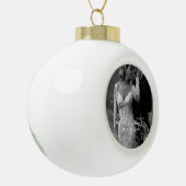 Classy Married & Merry Glass Ornament voor Kerstmi (Links)