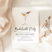 Classy Martini Cocktail Elegant vrijgezellenfeest Kaart