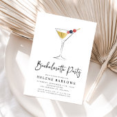 Classy Martini Cocktail Elegant vrijgezellenfeest Kaart