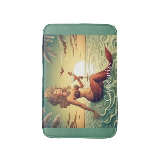 Classy Martini Zeemeermin Thunder_Cove Badmat (Voorkant Verticaal)