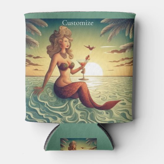 Classy Martini Zeemeermin Thunder_Cove Blikjeskoeler (Voorkant)