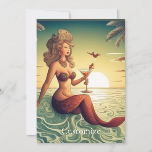 Classy Martini Zeemeermin Thunder_Cove Kaart (Voorkant)