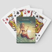 Classy Martini Zeemeermin Thunder_Cove Pokerkaarten (Achterkant)