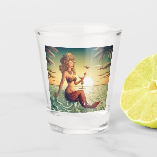 Classy Martini Zeemeermin Thunder_Cove Shot Glas (Voorkant)