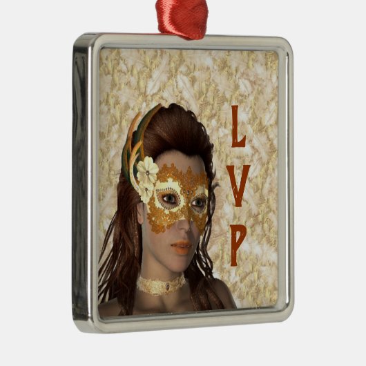 Classy Mask Lady Ornament (Rechts)