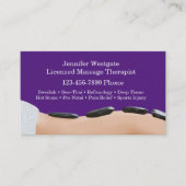 Classy Massage Appointment Visitekaartjes (Voorkant)