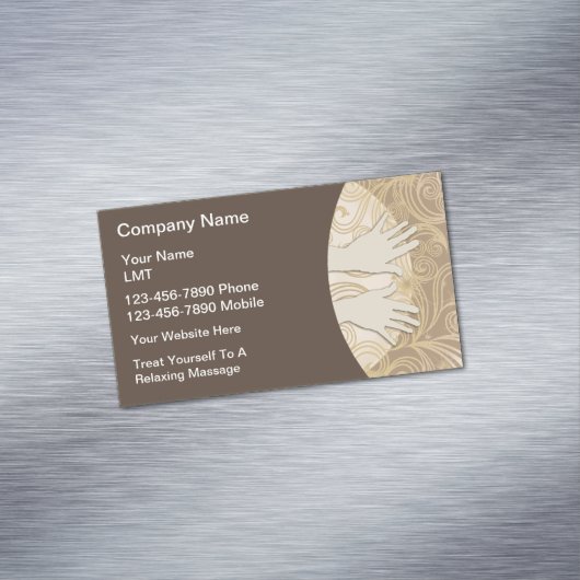 Classy Massage Handen Modern Magnetisch Visitekaartje (Voorbeeld)