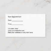 Classy Massage Therapeut Afspraakkaarten Afsprakenkaartje (Achterkant)