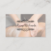 Classy Massage Therapeut Afspraakkaarten Afsprakenkaartje (Voorkant)
