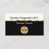 Classy Massage Therapeut Visitekaartjes (Voorkant)