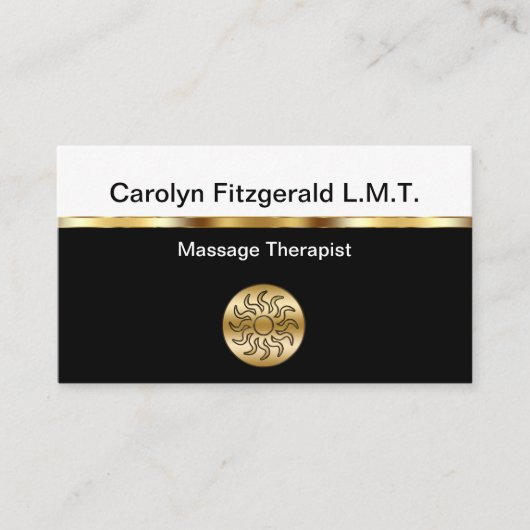 Classy Massage Therapeut Visitekaartjes (Voorkant)