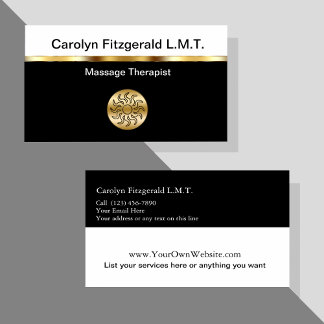 Classy Massage Therapeut Visitekaartjes