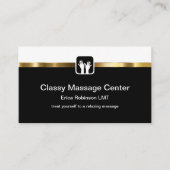 Classy Massage Therapy Upscale Visitekaartjes (Voorkant)