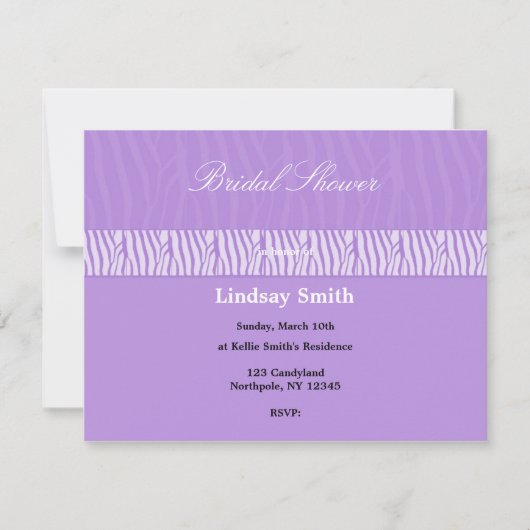 Classy Mauve Bridal Shower Kaart (Voorkant)