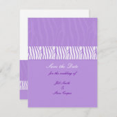 Classy Mauve Save the Date (Voorkant / Achterkant)