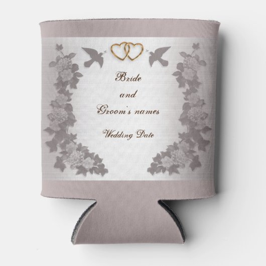 Classy Mauve Wedding Favor Blikjeskoeler (Voorkant)