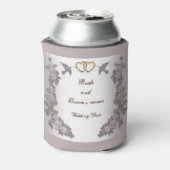 Classy Mauve Wedding Favor Blikjeskoeler (Blikje Achterkant)