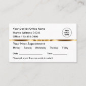 Classy Medical Appointment Visitekaartjes (Voorkant)