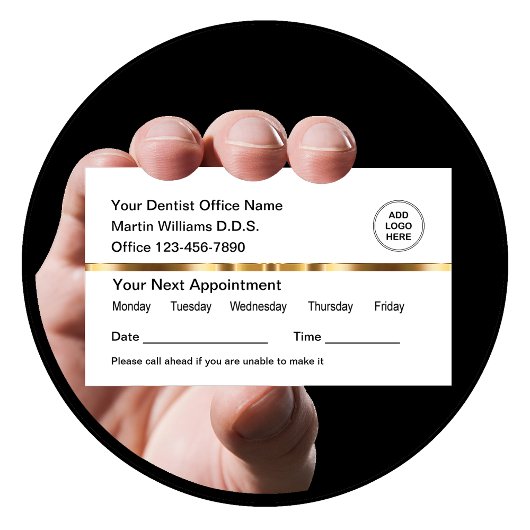 Classy Medical Appointment Visitekaartjes