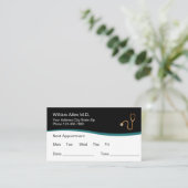 Classy Medical Appointment Visitekaartjes Afsprakenkaartje (Staand voorkant)