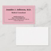 Classy Medical Consultant Visitekaartje (Voorkant / Achterkant)
