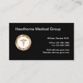 Classy Medical Doctor in de Logo Emblem Visitekaartje (Voorkant)