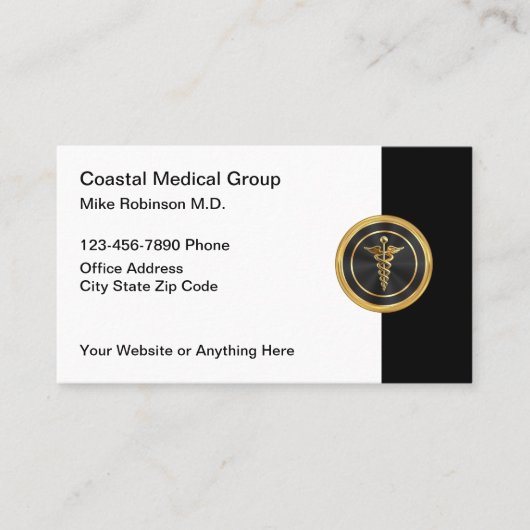 Classy Medical Doctor Kantoor Visitekaartjes Nieuw (Voorkant)
