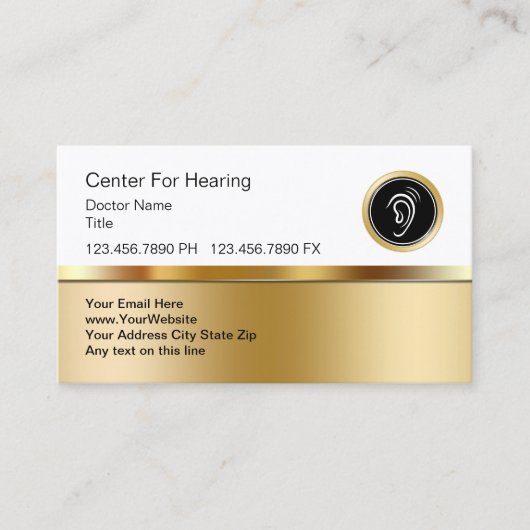 Classy Medical Hearing Center Visitekaartje (Voorkant)
