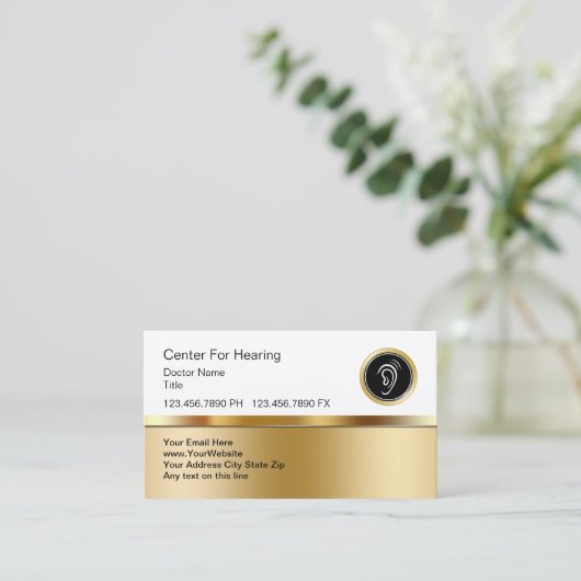 Classy Medical Hearing Center Visitekaartje (Staand voorkant)