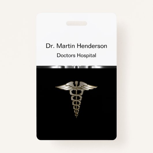 Classy Medical Hospital Kantoor ID Badge Sjabloon (Achterkant)