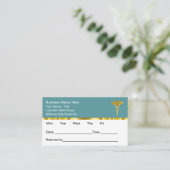 Classy Medical Office Appointment Cards Design Afsprakenkaartje (Staand voorkant)