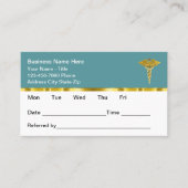 Classy Medical Office Appointment Cards Design Afsprakenkaartje (Voorkant)