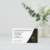 Classy Medical Patient Appointment Visitekaartjes (Staand voorkant)