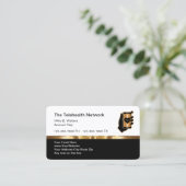 Classy Medical Telehealth Professional Visitekaartje (Staand voorkant)