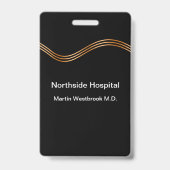 Classy Medisch Dokterziekenhuis Badge (Achterkant)