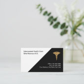 Classy medische afspraak Visitekaartjes ontwerp (Staand voorkant)