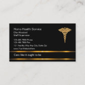 Classy Medische Caduceus Visitekaartjes (Voorkant)