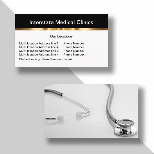 Classy Medische Kantoor op meerdere locaties Visitekaartje