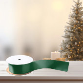 Classy Medium Dark Christmas Green - Satijn lint