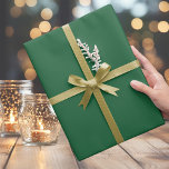 Classy Medium Dark Christmas Green Wrapping Paper Cadeaupapier<br><div class="desc">Classy Medium Dark Christmas Green - Inpakpapier Minimalistisch kerstgroen</div>