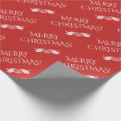 Classy "MERRY CHRISTMAS!" Verpakkingspapier Cadeaupapier (Hoek)