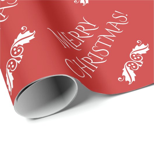 Classy "MERRY CHRISTMAS!" Verpakkingspapier Cadeaupapier (Rol Hoek)
