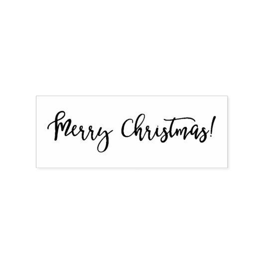 Classy Merry Kerstmis Rubberstempel (Afrduk)