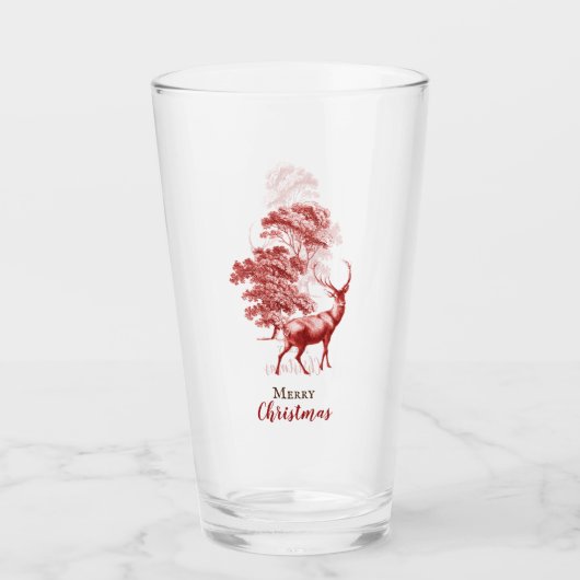 Classy Merry Kerstrokerklever Glas (Voorkant)