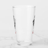Classy Merry kerstzwarte toile Deer Glas (Links)