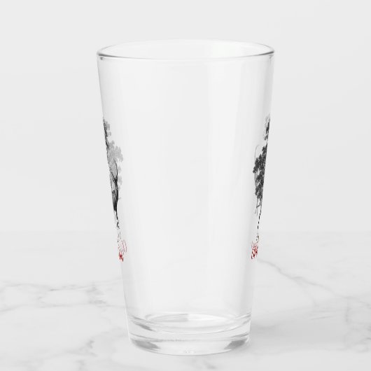 Classy  Merry kerstzwarte toile Deer Glas (Rechts)