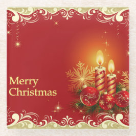 Classy Merry Onderzetter met kerstglas