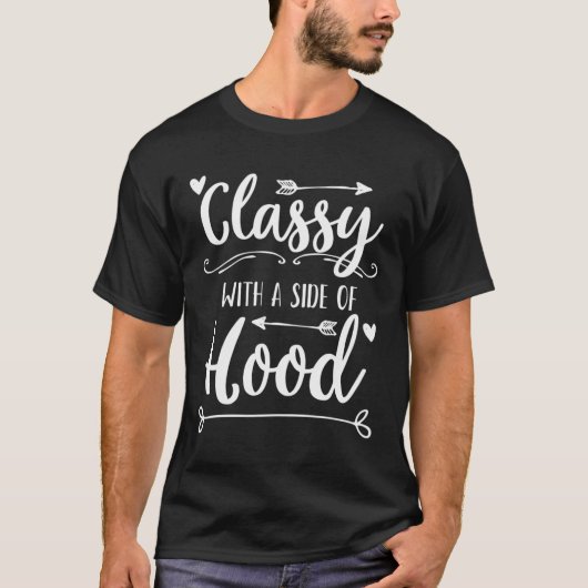 Classy met een kant van capuchon Schattige sassy G T-shirt (Voorkant)